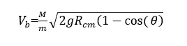 Ballistic Pendulum Equation